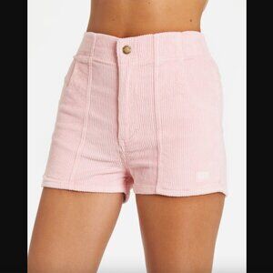 Hammies Powder Pink Corduroy Mini High Rise Shorts 26"